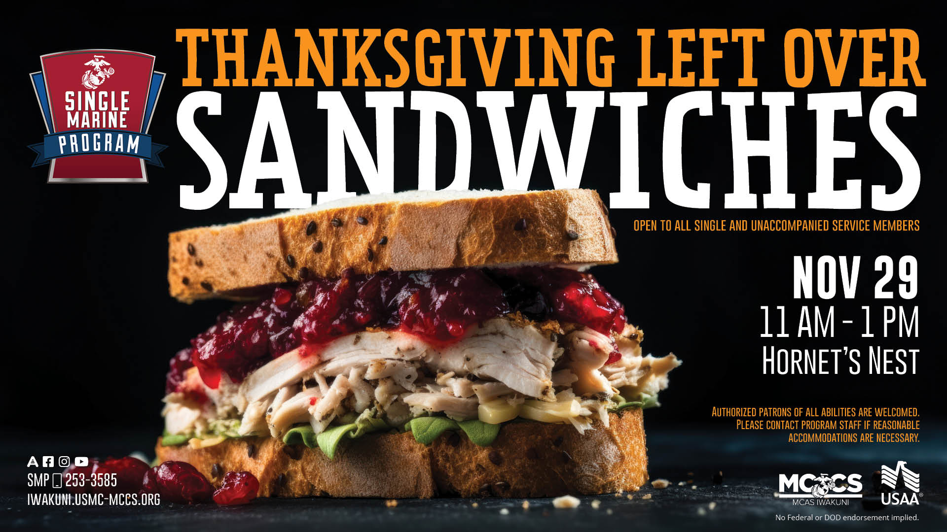 SMP - Leftover Thanksgiving Sandwich Meal