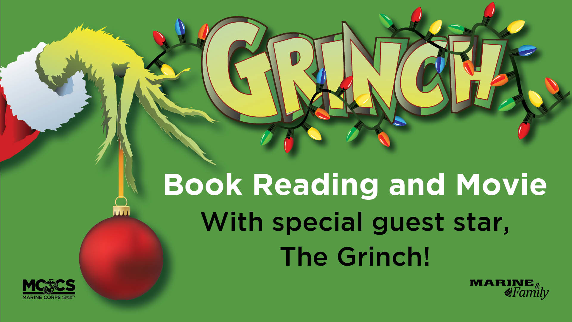 The Grinch Book Reading and Movie